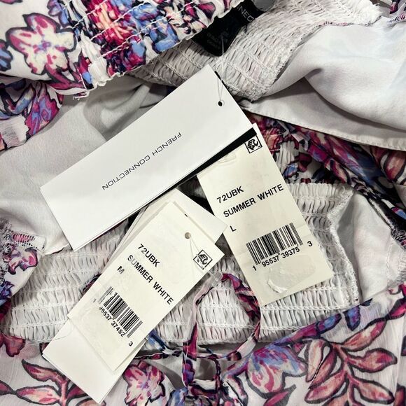 FRENCH CONNECTION Summer White Floral Blouse - Picture 11 of 11